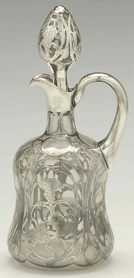 Sterling Hollowware Sterling Overlay Wine Decanter by Unknown Manufacturer-1