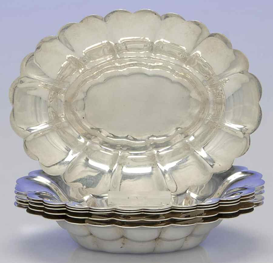 Sterling Hollowware Set of 6 Nut Dish by Unknown Manufacturer-1