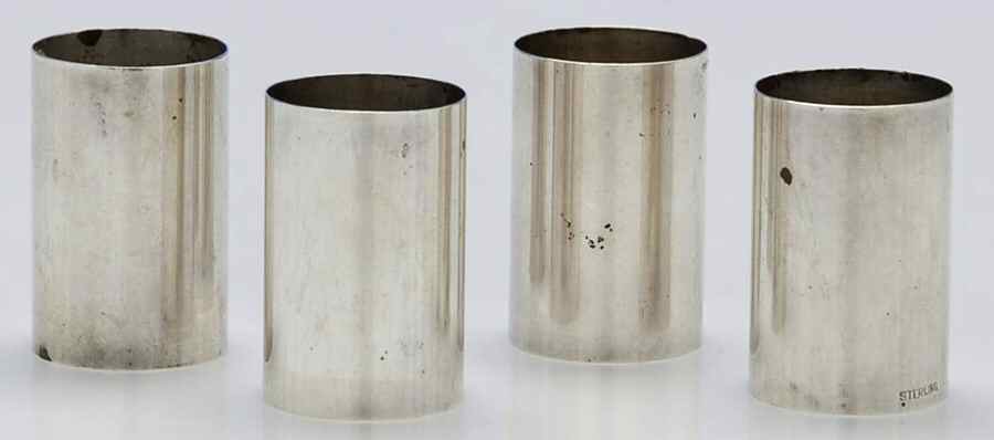 Sterling Hollowware Napkin Ring - Set of 4 by Unknown Manufacturer-1