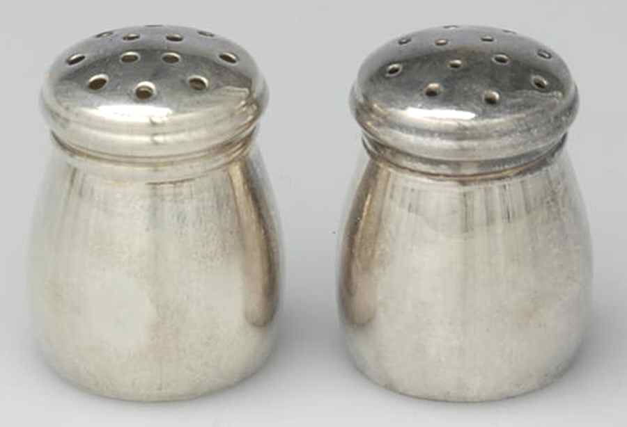 Sterling Hollowware Individual Salt & Pepper Set in a Box by Unknown Manufacturer-1