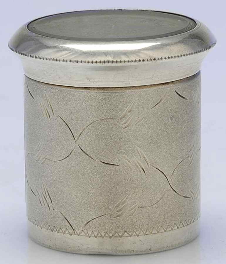 Sterling Hollowware Solid Powder Box & Lid by Unknown Manufacturer-1