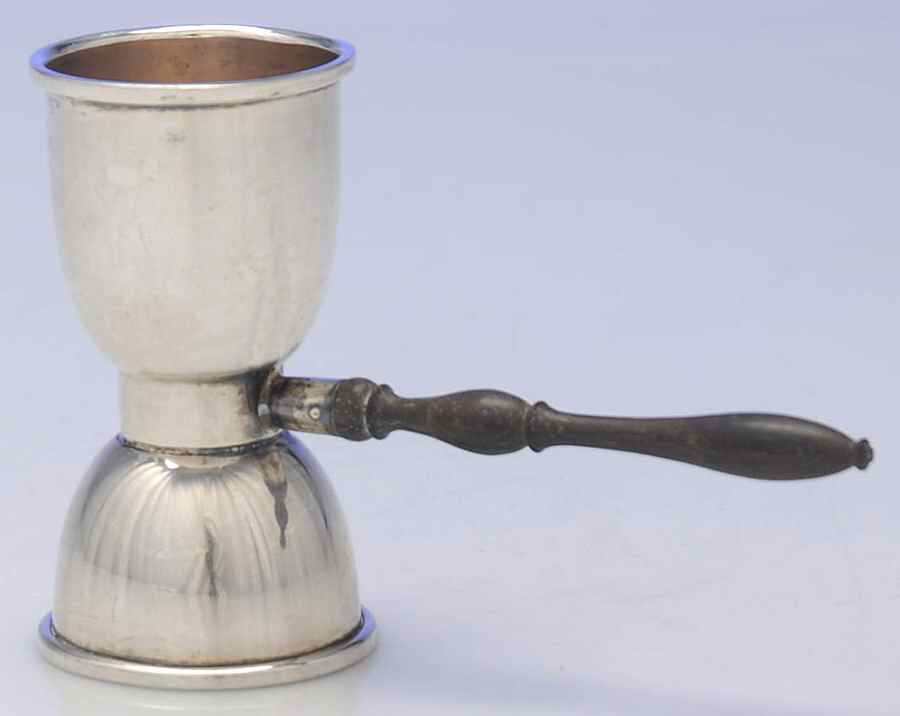 Sterling Hollowware Double Jigger w/Wood Handle by Unknown Manufacturer-1