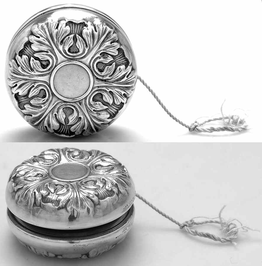 30 (Sterling, Hollowware) Yo-Yo with String by Gorham Silver-1
