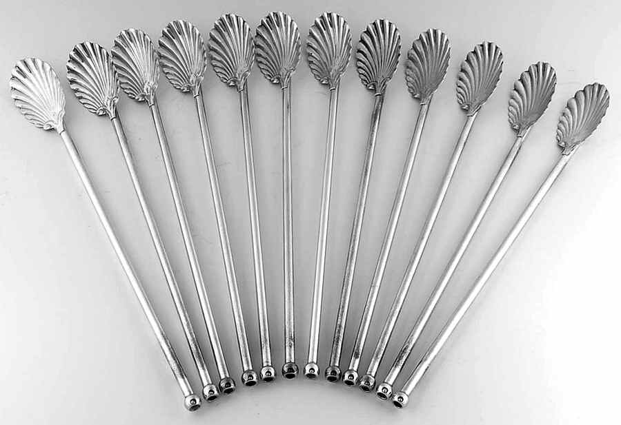 Sterling Hollowware Tea Sipper - Set of 12 by Unknown Manufacturer-1