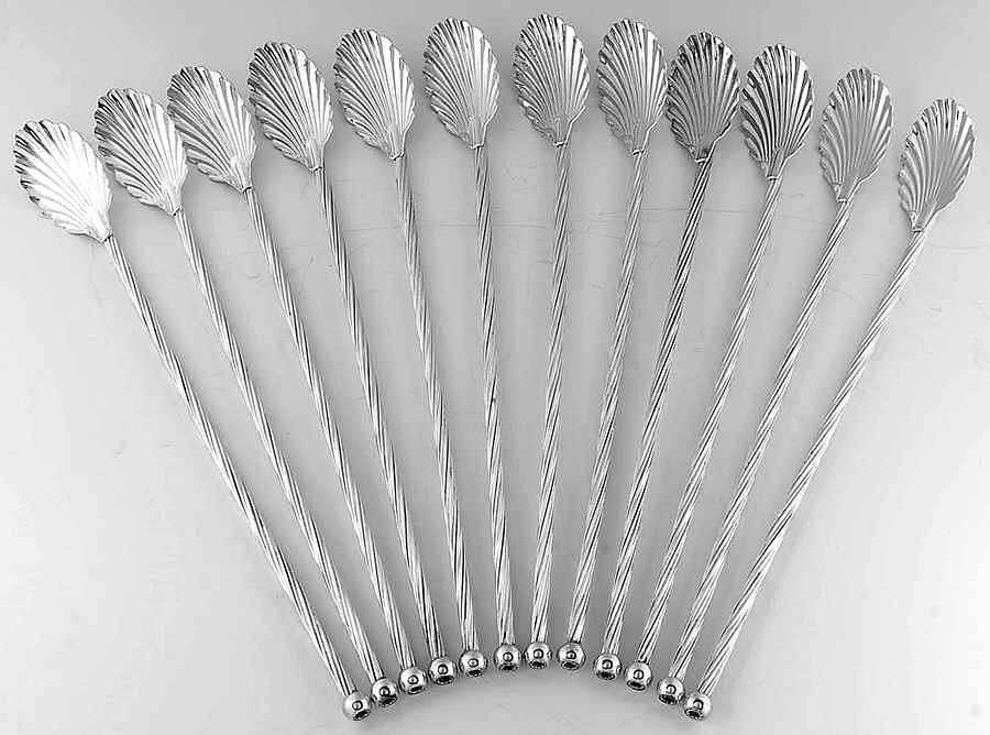 Sterling Hollowware Tea Sipper - Set of 12 by Unknown Manufacturer-1
