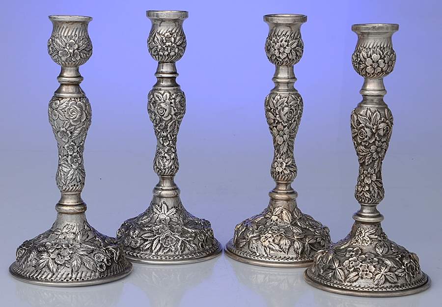 Sterling Hollowware 7" Candlestick - Set of 4 by Unknown Manufacturer-1