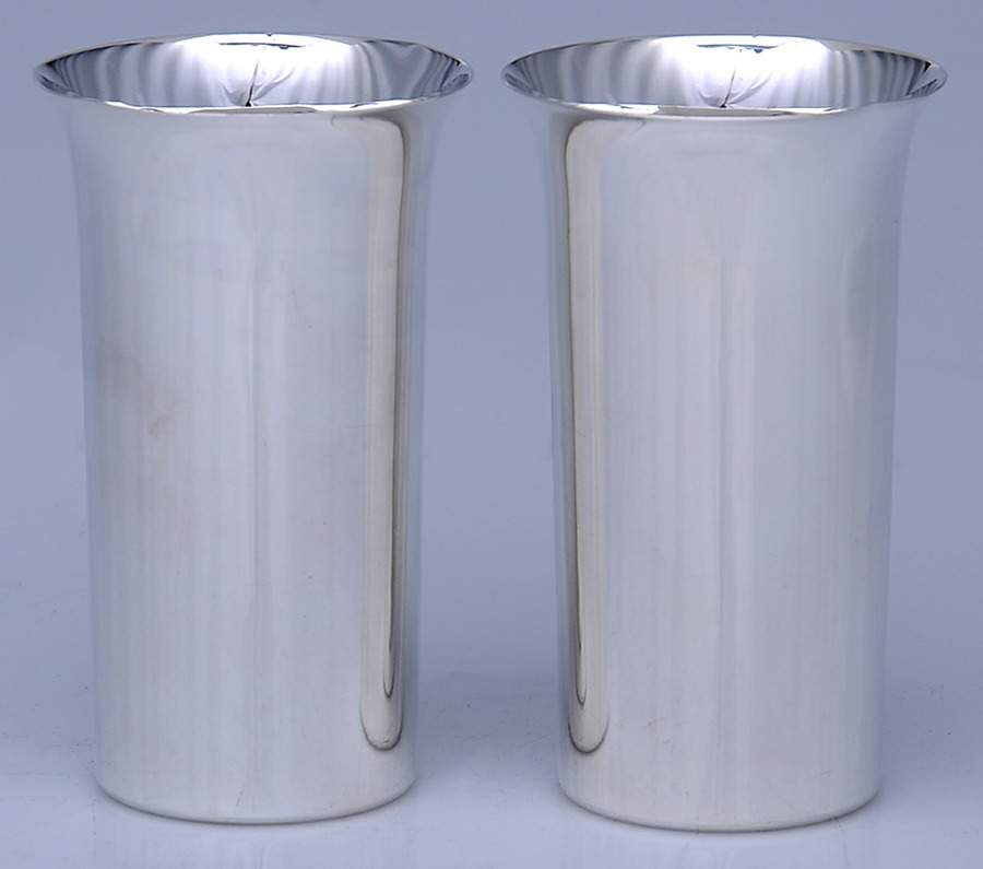 Sterling Hollowware Pair of 10 Oz Tumblers by Unknown Manufacturer-1