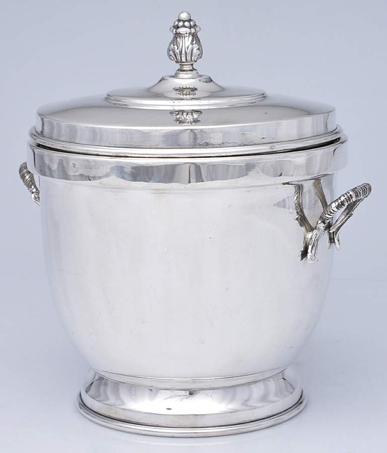 Sterling Hollowware Ice Bucket & Glass Liner by Unknown Manufacturer-1