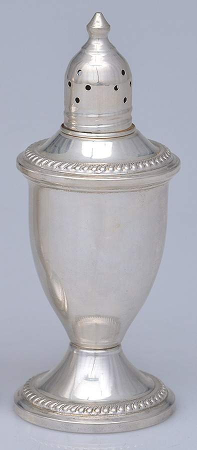 Sterling Hollowware Weighted Pepper Shaker by Unknown Manufacturer-1