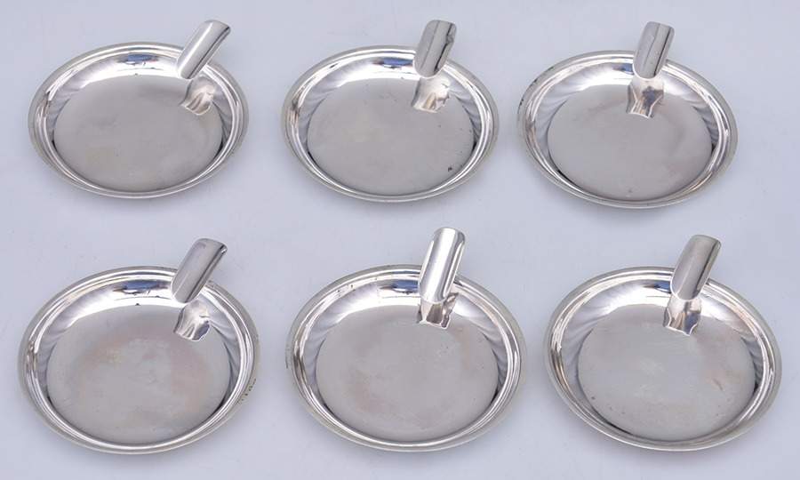 Sterling Hollowware Ashtray (Set of 6) by Unknown Manufacturer-1