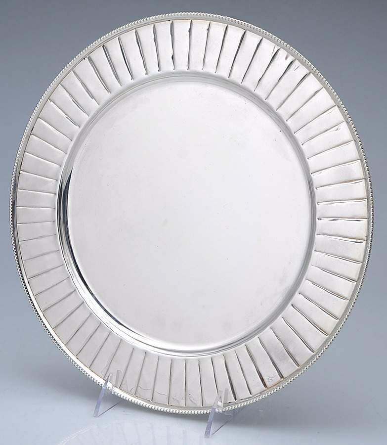 Sterling Hollowware 12" Charger/Service Plate by Unknown Manufacturer-1