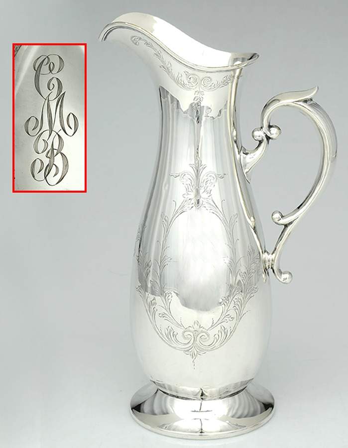 Sterling Hollowware Footed Ewer/Pitcher by Unknown Manufacturer-8