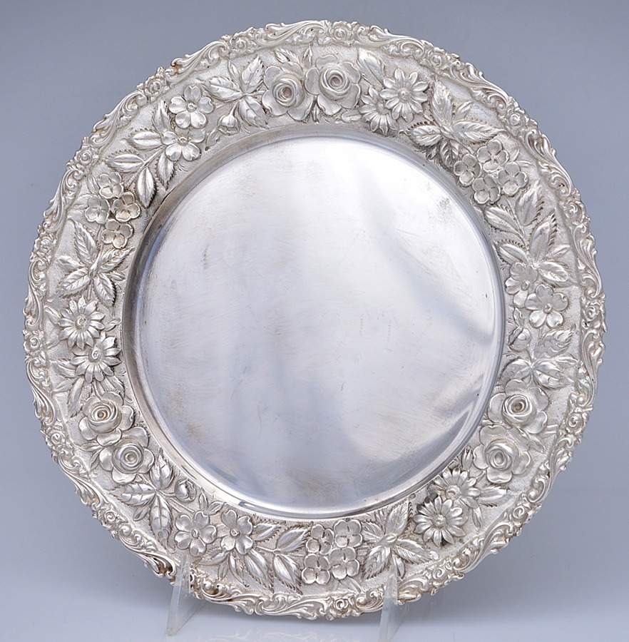 Sterling Hollowware Service Plate by Unknown Manufacturer-1