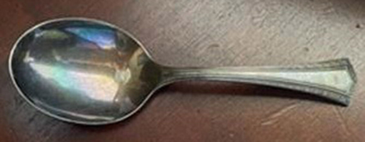 Empress (Silverplate, 1921) Straight Handle Baby Spoon by Universal Silver-1