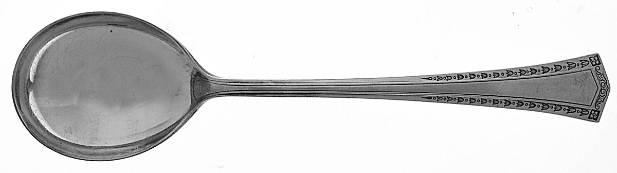 Empress (Silverplate, 1921) Round Bowl Soup Spoon (Gumbo) by Universal Silver-1