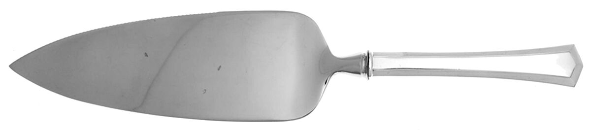 Farmington (Silverplate, 1917) Pie Server with Serrated Stainless Blade HC by Universal Silver-1