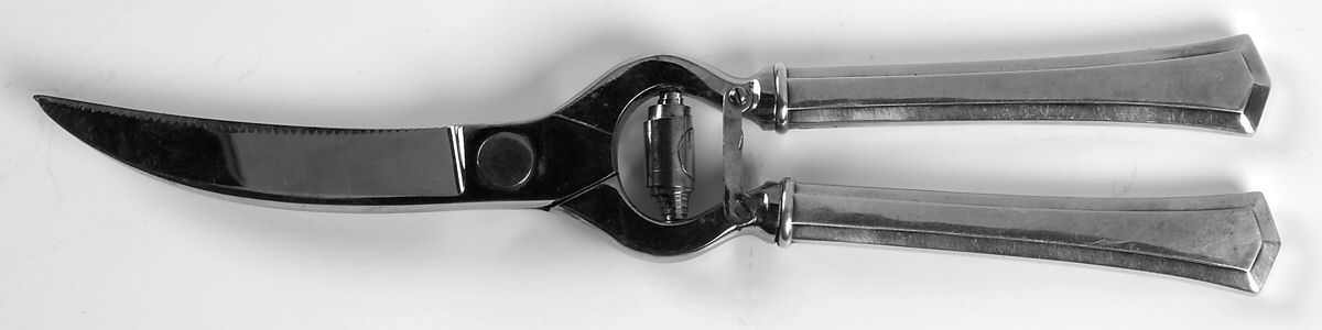 Farmington (Silverplate, 1917) Poultry Shears with Stainless Blades by Universal Silver-1