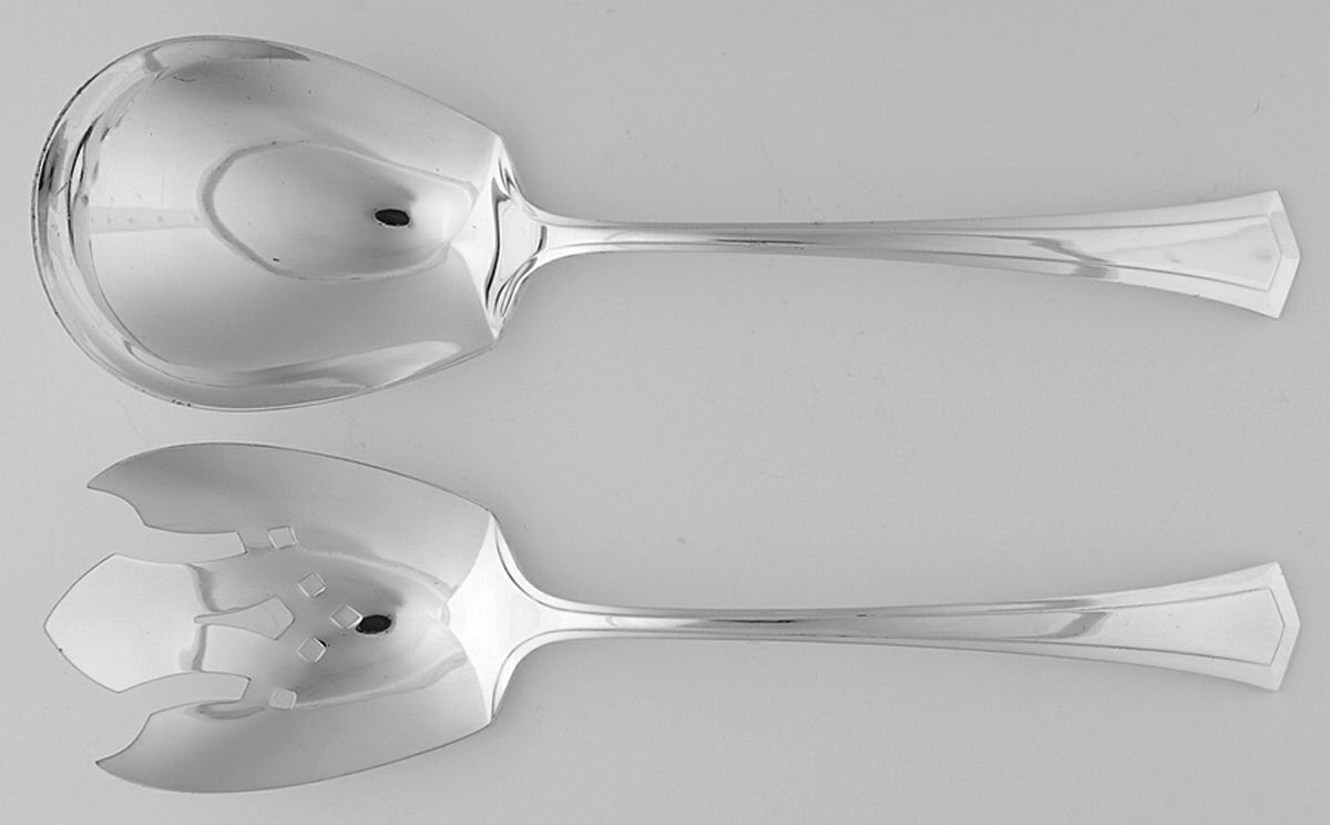 Farmington (Silverplate, 1917) (2 Pc) Solid Salad Set by Universal Silver-1