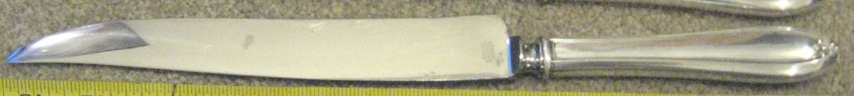 Newington (Silverplate, 1930) Small Steak Carving Knife with Stainless Blade by Universal Silver-1
