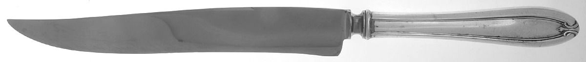 Newington (Silverplate, 1930) Large Stainless Blade Roast Carving Knife by Universal Silver-1
