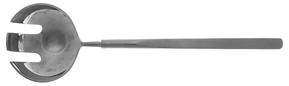 Obelisk (Stainless) Solid Salad Serving Fork by Universal Steel -1