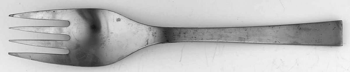 USI11 (Stainless) Medium Solid Cold Meat Serving Fork by United Silver-1