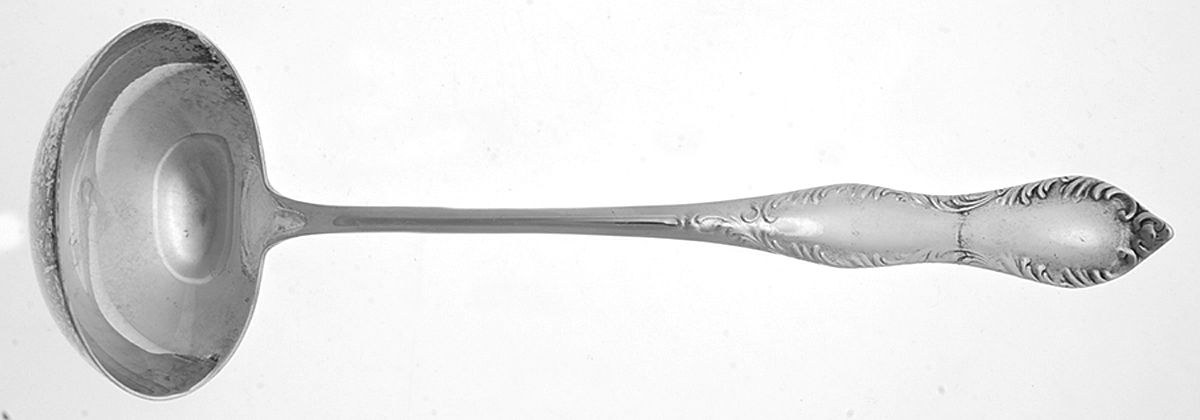 U. S. Silver Three (Silverplate) Solid Soup Ladle by U.S. Silver Co.-1