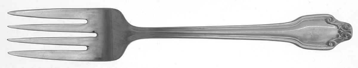 Ainsley (Stainless) Medium Solid Cold Meat Serving Fork by Utica-1