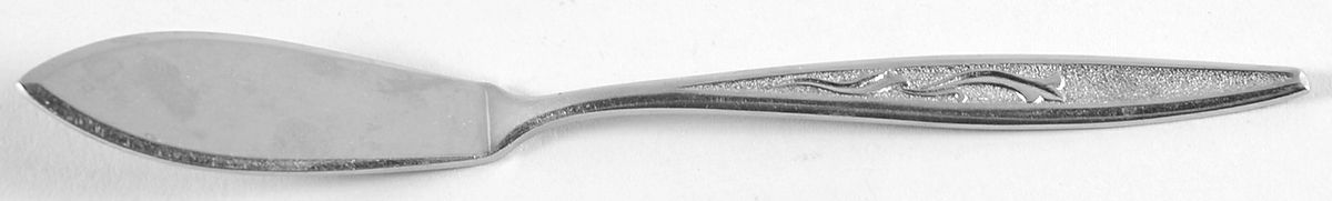 Bell Flower (Stainless) Flat Handle Master Butter Knife by Utica-1