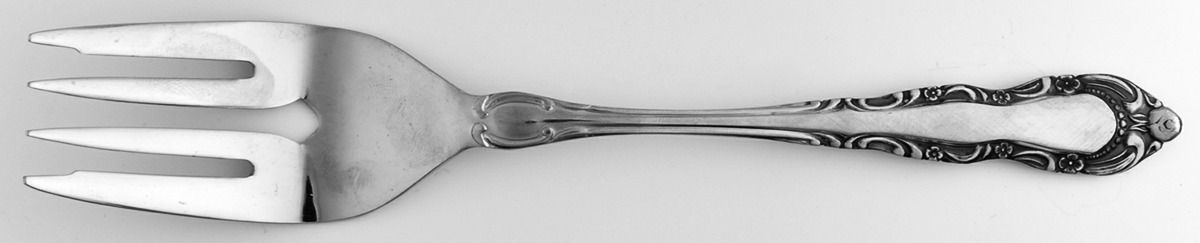 Patrician (Stainless) Medium Solid Cold Meat Serving Fork by Utica-1