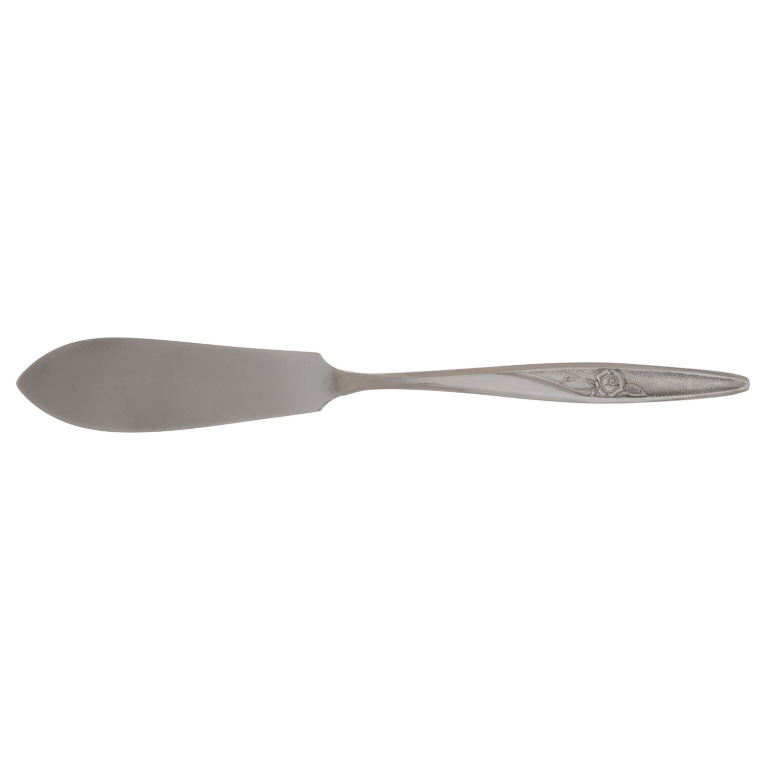 Satin Rose (Stainless) Flat Handle Master Butter Knife by Utica-1