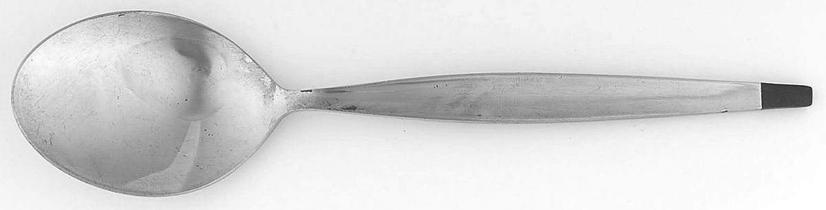 Night & Day (Stainless) Place/Oval Soup Spoon by Unknown Mfg Silver-1