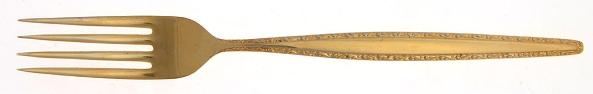 Symphonette (Gold Electroplate) Fork by Unknown Mfg Silver-1