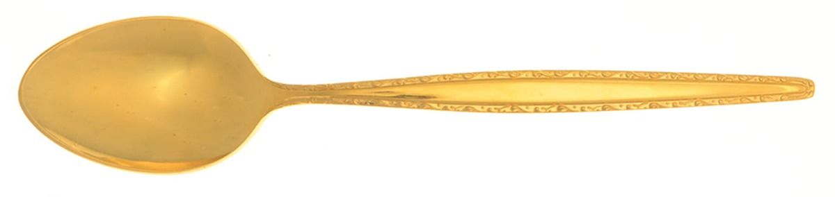 Symphonette (Gold Electroplate) Place/Oval Soup Spoon by Unknown Mfg Silver-1
