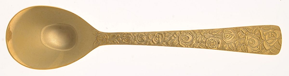 Golden Renaissance (Gold Electroplate) Sugar Spoon by Unknown Mfg Silver-1