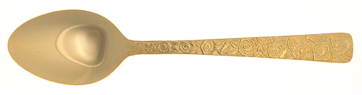 Golden Renaissance (Gold Electroplate) Place/Oval Soup Spoon by Unknown Mfg Silver-1