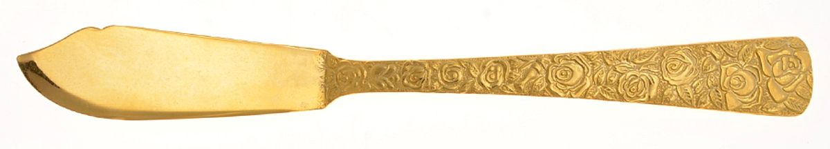 Golden Renaissance (Gold Electroplate) Flat Handle Master Butter Knife by Unknown Mfg Silver-1