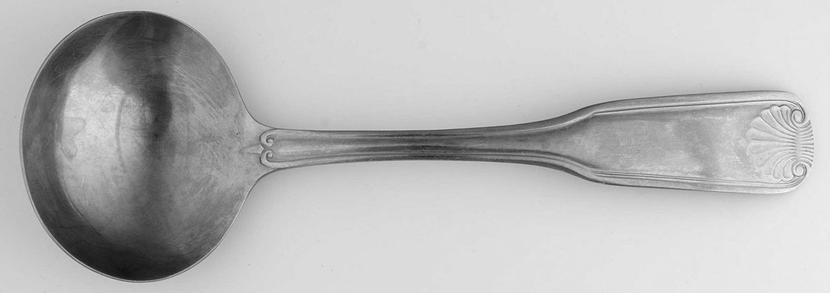 JCP (Stainless) Solid Gravy Ladle by Unknown Mfg Silver-1