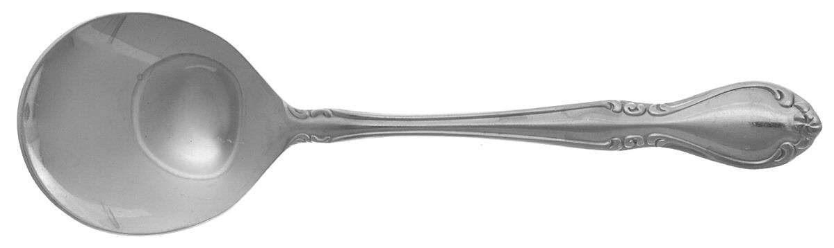 Illustra (Stainless) Round Bowl Soup Spoon (Bouillon) by Utica-1