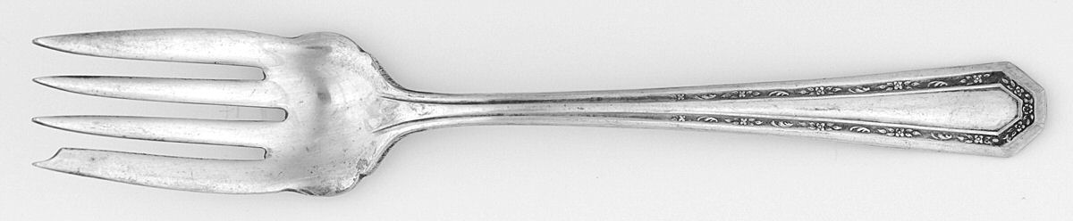UNF483 (Silverplate) Individual Salad Fork by Unknown Mfg Silver-1