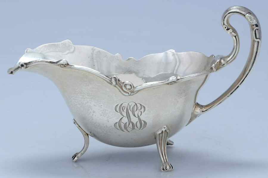 Alexander (Sterling, 1904, Hollowware) Gravy Boat No Underplate by Unger Brothers-1
