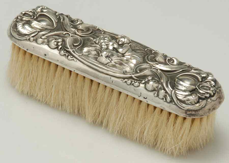 Loves Dream (Sterling, 1904, Hollowware) Clothes Brush by Unger Brothers-1