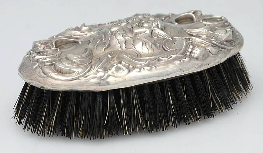 Loves Dream (Sterling, 1904, Hollowware) Military Brush by Unger Brothers-1