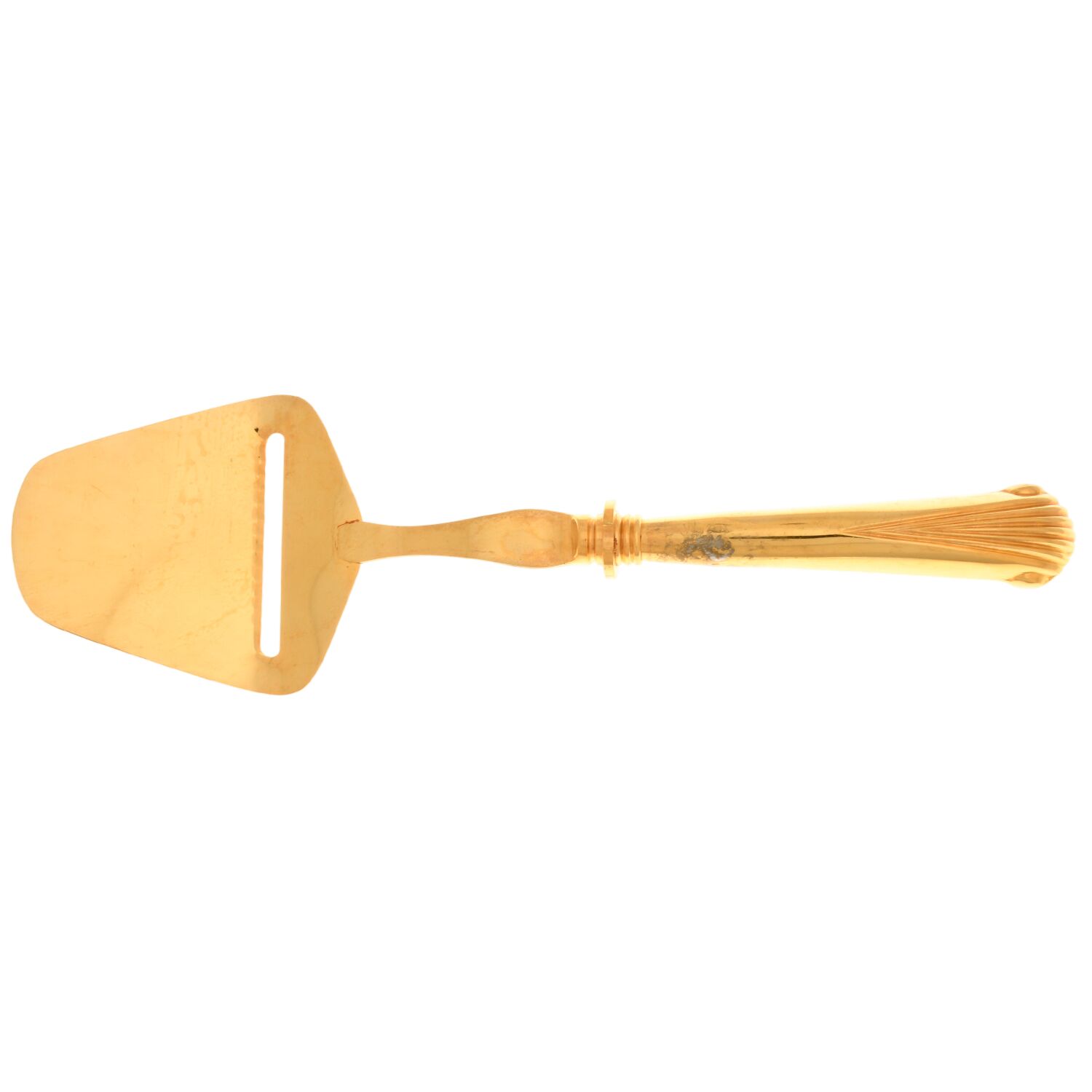 UNF488 (Gold Electroplate) Cheese Plane Solid Piece by Unknown Mfg Silver-1