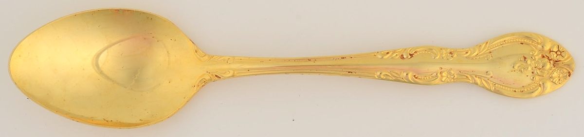 Iliad (Gold Electroplate) Teaspoon by Unknown Mfg Silver-1