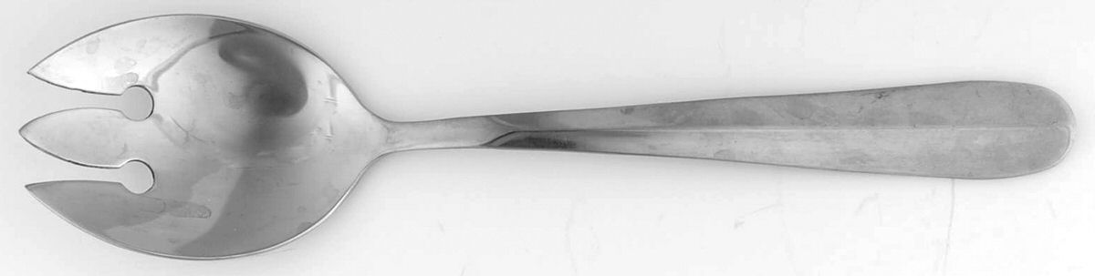 Tuksbury (Stainless) Pierced Tablespoon (Serving Spoon) by Unknown Mfg Silver-1