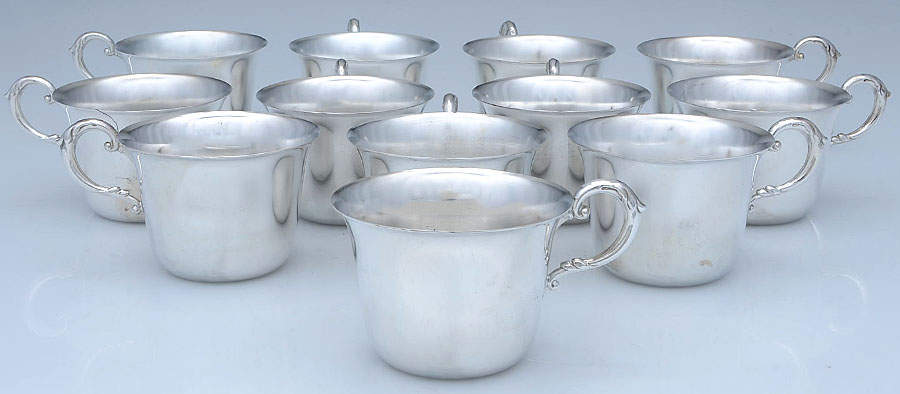 Silverplate Hollowware Punch Cup - Set of 12 by Unknown Manufacturer-1
