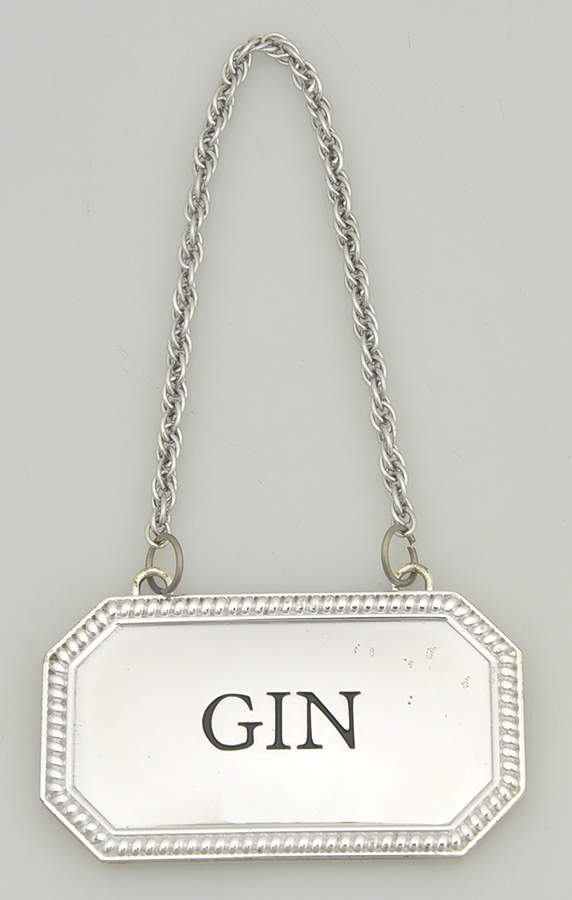 Silverplate Hollowware Decanter Label by Unknown Manufacturer-1