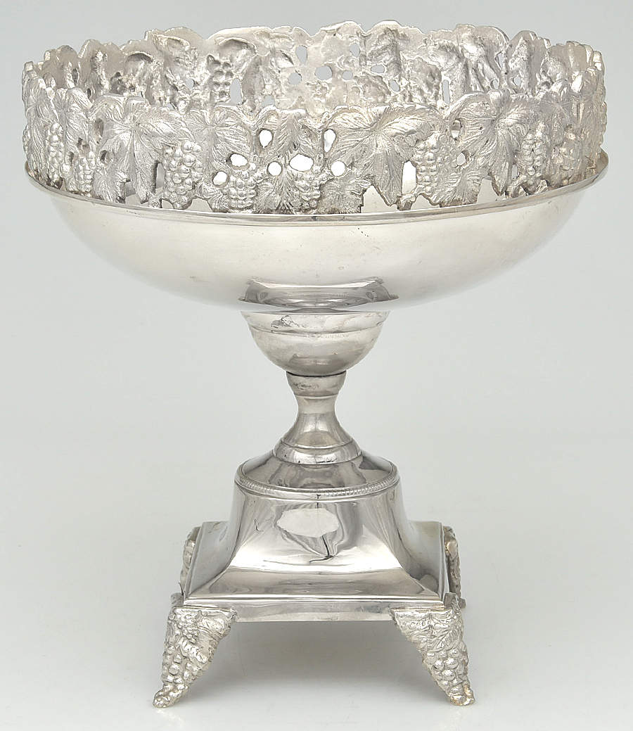 Silverplate Hollowware 9" Centerpiece/Fruit Stand by Unknown Manufacturer-1