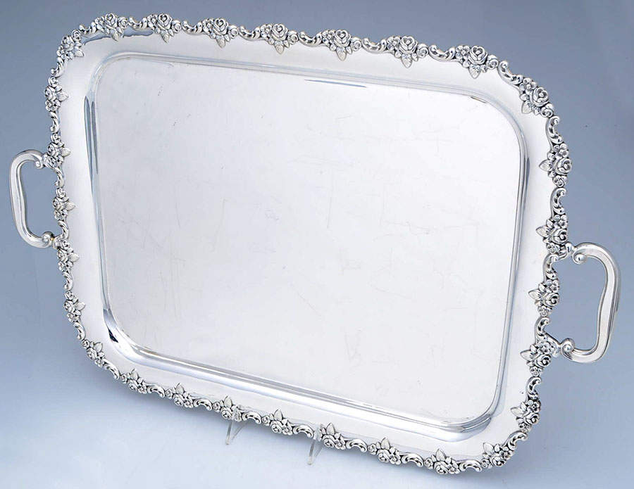 Silverplate Hollowware 20" Waiter Tray by Unknown Manufacturer-1